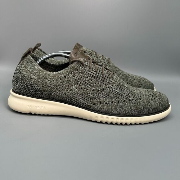 Cole Haan Other - Cole Haan 2.Zerogrand Men's 12 M Olive Ivory Oxford Lace-Up Casual Dress Shoes